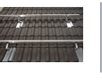 Gestell horizontale Schienenlage Ziegelaufdach